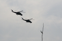Военные вертолеты Ми-28 Ночные охотники над Ростовом-на-Дону
