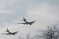 Парный пролет бомбардировщиков Ту-95 Медведи над Ростовом-на-Дону