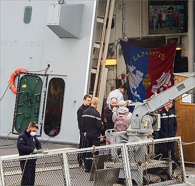 Франзузский фрегат «La Fayette» в Одессе (Черное море)-13