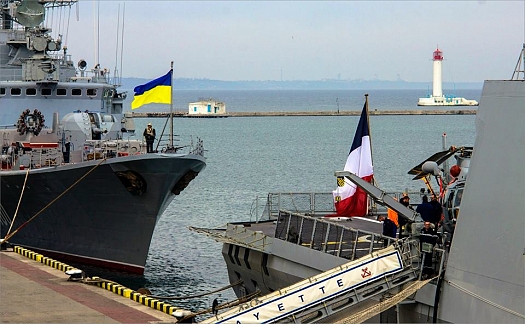 Франзузский фрегат «La Fayette» в Одессе (Черное море)-4