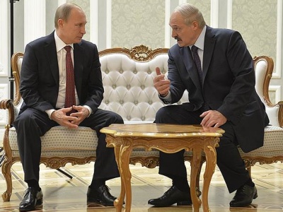 Путин и Лукашенко в Минске