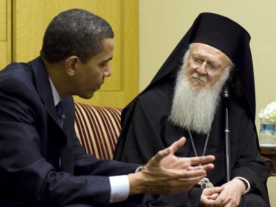 Президент США Барак Обама и патриарх Константинопольский